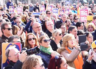 Venezolanos en Madrid también exigen libertad para los presos políticos