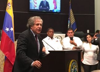 Almagro denuncia que el régimen venezolano «tiene las manos manchadas de sangre»