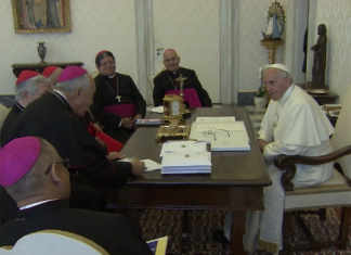 Obispos venezolanos entregaron al Papa Francisco informe de fallecidos y crisis humanitaria