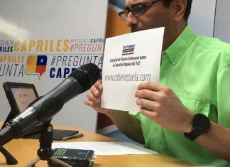 Capriles: CONATEL pretenderá presionar a los medios para silenciar consulta popular del 16J