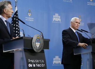 Pence elogia reformas de Macri, pide aumentar presión contra Maduro