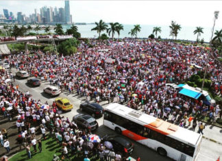 Contundente protesta