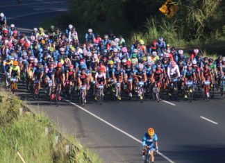 Miles de ciclistas recorren ruta del Atlántico al Pacífico