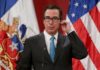 Mnuchin: «Seguiremos sancionando a destructores de la democracia en Venezuela»