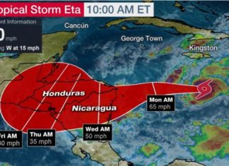 Eta ya es huracán y amenaza a Centroamérica; aviso de prevención en Panamá