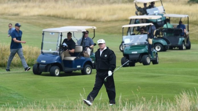 FILES-BRITAIN-US-VOTE-SCOTLAND-POLITICS-ENVIRONMENT-GOLF