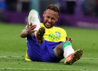 Neymar Jr. se perderá los próximos dos juegos por lesión en el tobillo derecho