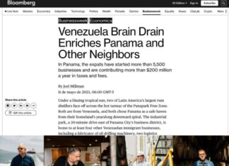 ¡Artículo en Bloomberg! Venezolanos enriquecen a Panamá y otros vecinos