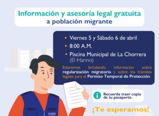 ¡Gran oportunidad! Fin de semana de apoyo legal gratuito para personas migrantes en La Chorrera