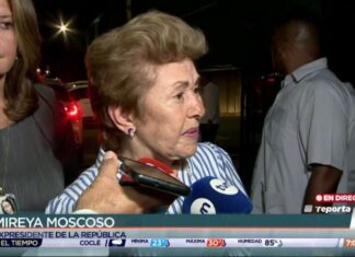 Emotivas palabras de la expresidenta panameña Mireya Moscoso para la comunidad venezolana (VIDEO)
